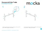 Предварительный просмотр 2 страницы Mocka Savannah Side Table Assembly Instructions