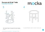 Предварительный просмотр 3 страницы Mocka Savannah Side Table Assembly Instructions