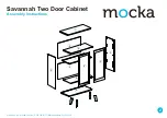 Предварительный просмотр 2 страницы Mocka Savannah Two Door Cabinet Assembly Instructions Manual