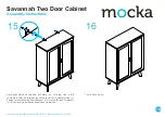 Предварительный просмотр 10 страницы Mocka Savannah Two Door Cabinet Assembly Instructions Manual