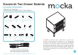 Предварительный просмотр 1 страницы Mocka Savannah Two Drawer Bedside Assembly Instructions Manual