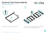 Предварительный просмотр 2 страницы Mocka Savannah Two Drawer Bedside Assembly Instructions Manual