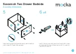 Предварительный просмотр 4 страницы Mocka Savannah Two Drawer Bedside Assembly Instructions Manual