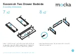 Предварительный просмотр 5 страницы Mocka Savannah Two Drawer Bedside Assembly Instructions Manual