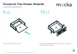 Предварительный просмотр 6 страницы Mocka Savannah Two Drawer Bedside Assembly Instructions Manual