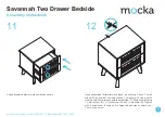 Предварительный просмотр 7 страницы Mocka Savannah Two Drawer Bedside Assembly Instructions Manual