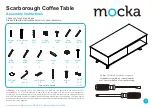 Mocka Scarborough Coffee Table Assembly Instructions Manual предпросмотр