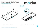 Предварительный просмотр 2 страницы Mocka Scarborough Coffee Table Assembly Instructions Manual