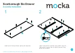 Предварительный просмотр 2 страницы Mocka Scarborough Six Drawer Assembly Instructions Manual