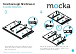 Предварительный просмотр 3 страницы Mocka Scarborough Six Drawer Assembly Instructions Manual