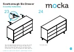 Предварительный просмотр 13 страницы Mocka Scarborough Six Drawer Assembly Instructions Manual