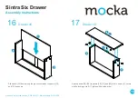 Предварительный просмотр 10 страницы Mocka Sintra Six Drawer Assembly Instructions Manual