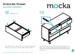 Предварительный просмотр 11 страницы Mocka Sintra Six Drawer Assembly Instructions Manual