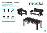 Mocka Sofia Outdoor Setting Assembly Instructions Manual preview