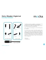 Предварительный просмотр 2 страницы Mocka Soho Wooden Highchair Assembly Manual