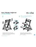 Предварительный просмотр 4 страницы Mocka Soho Wooden Highchair Assembly Manual