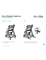 Предварительный просмотр 6 страницы Mocka Soho Wooden Highchair Assembly Manual