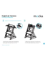 Предварительный просмотр 7 страницы Mocka Soho Wooden Highchair Assembly Manual