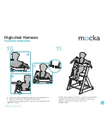 Предварительный просмотр 8 страницы Mocka Soho Wooden Highchair Assembly Manual