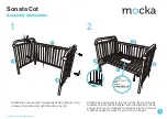 Предварительный просмотр 3 страницы Mocka Sonata Cot Assembly Instructions