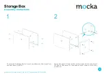 Предварительный просмотр 2 страницы Mocka Storage Box Assembly Instructions