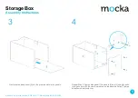 Предварительный просмотр 3 страницы Mocka Storage Box Assembly Instructions