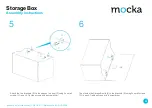 Предварительный просмотр 4 страницы Mocka Storage Box Assembly Instructions