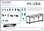 Mocka Tahoe Buffet Assembly Instructions Manual предпросмотр