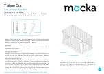 Preview for 1 page of Mocka Tahoe Cot Assembly Instructions