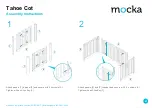 Preview for 2 page of Mocka Tahoe Cot Assembly Instructions