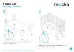 Preview for 3 page of Mocka Tahoe Cot Assembly Instructions