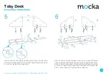 Предварительный просмотр 4 страницы Mocka Toby Desk Assembly Instructions