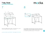 Предварительный просмотр 5 страницы Mocka Toby Desk Assembly Instructions