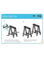 Предварительный просмотр 4 страницы Mocka Trestle Desk Assembly Instructions