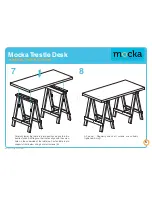 Предварительный просмотр 5 страницы Mocka Trestle Desk Assembly Instructions