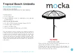 Mocka Tropical Beach Umbrella Assembly Instructions preview