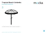 Предварительный просмотр 3 страницы Mocka Tropical Beach Umbrella Assembly Instructions