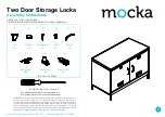 Mocka Two Door Storage Locka Assembly Instructions Manual предпросмотр