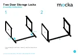 Предварительный просмотр 2 страницы Mocka Two Door Storage Locka Assembly Instructions Manual