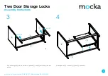 Предварительный просмотр 3 страницы Mocka Two Door Storage Locka Assembly Instructions Manual