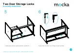 Предварительный просмотр 4 страницы Mocka Two Door Storage Locka Assembly Instructions Manual