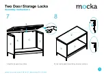 Предварительный просмотр 5 страницы Mocka Two Door Storage Locka Assembly Instructions Manual