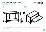 Предварительный просмотр 6 страницы Mocka Two Door Storage Locka Assembly Instructions Manual