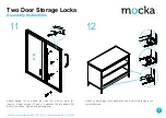 Предварительный просмотр 7 страницы Mocka Two Door Storage Locka Assembly Instructions Manual