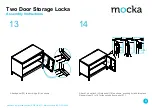 Предварительный просмотр 8 страницы Mocka Two Door Storage Locka Assembly Instructions Manual