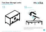 Предварительный просмотр 9 страницы Mocka Two Door Storage Locka Assembly Instructions Manual