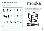 Mocka Urban Bedside Table Assembly Instructions Manual предпросмотр