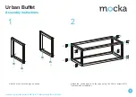 Предварительный просмотр 2 страницы Mocka Urban Buffet Assembly Instructions Manual