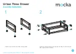 Preview for 2 page of Mocka Urban Three Drawer Assembly Instructions Manual