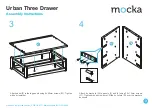 Preview for 3 page of Mocka Urban Three Drawer Assembly Instructions Manual